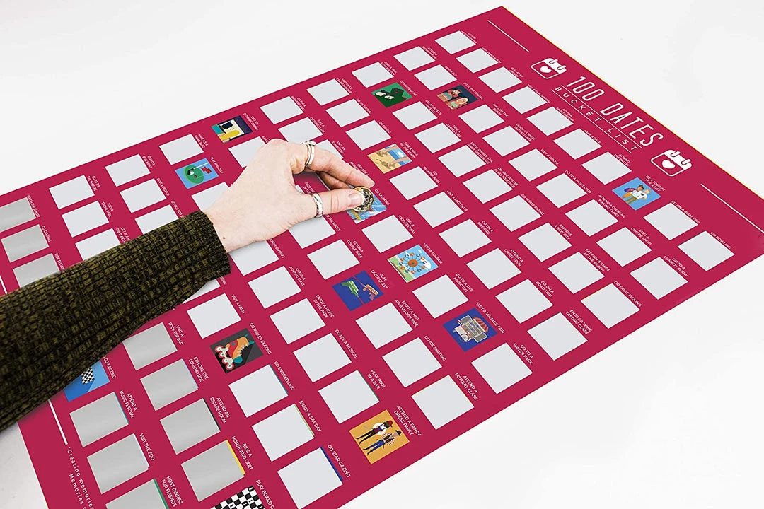 Gift Republic 100 Dates Bucket List Scratch Poster Home Decor & Posters 5 Gift Republic 100 Dates Bucket List Scratch Poster Home Decor & Posters