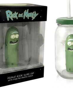 U.C.C. Distributing Rick & Morty Pick In Glass Masson Pickle Jar