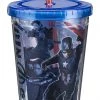 Vandor Marvel Captain America Civil War 18 Ounce Acrylic Cup, Multicolored