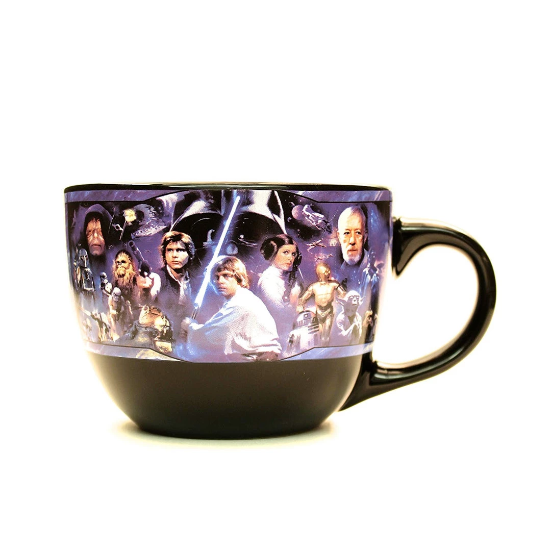 Silver Buffalo Star Wars Episode 4 Collage Ceramic Soup Mug, 24-Ounces DC Comics 3 Silver Buffalo Star Wars Episode 4 Collage Ceramic Soup Mug, 24-Ounces DC Comics