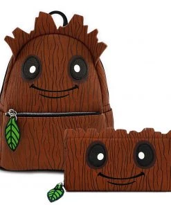 Loungefly Marvel Groot Mini Backpack And Wallet Set