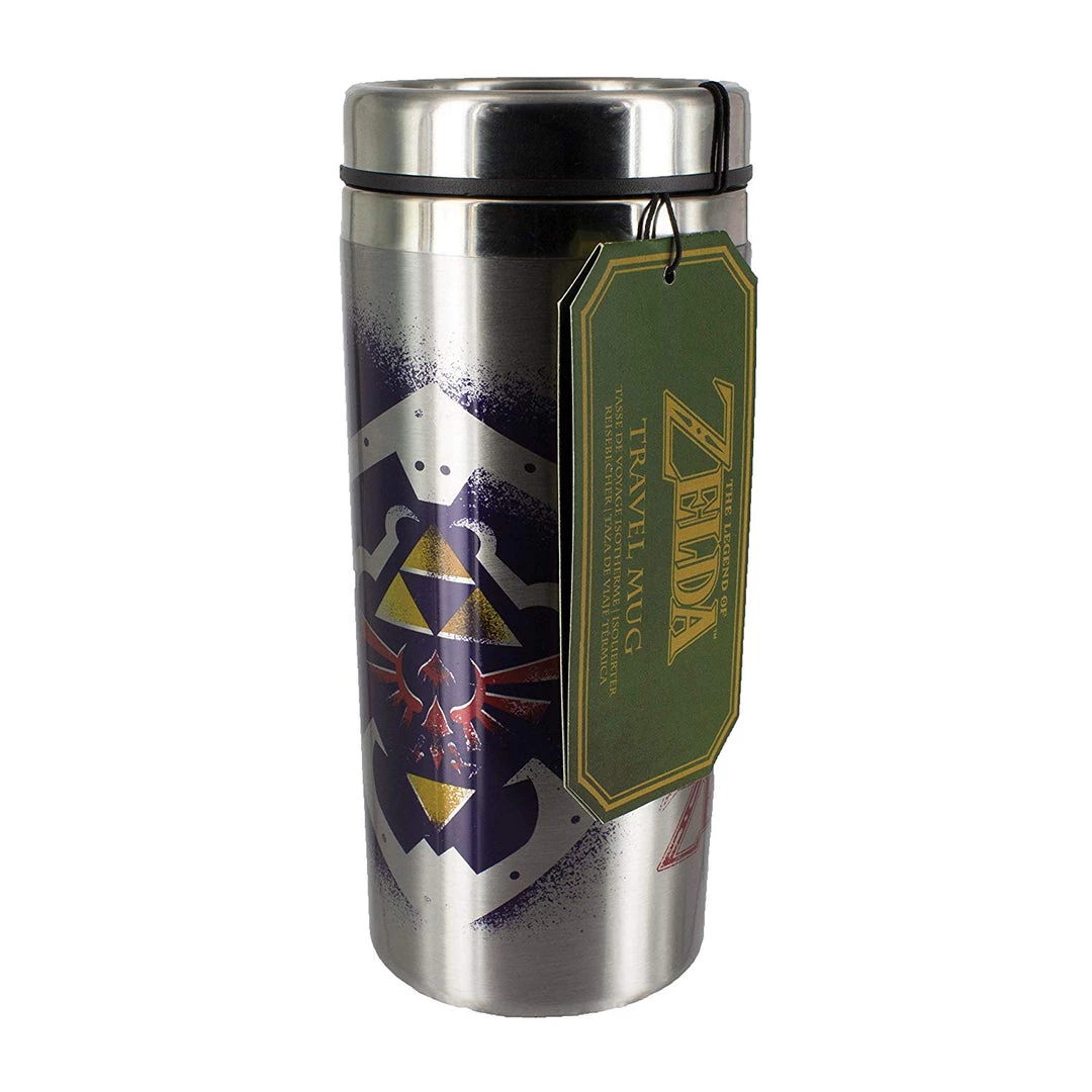 Paladone The Legend Of Zelda Link Travel Mug - 15oz Hylian Shield Design Commuter Cup 4 Paladone The Legend Of Zelda Link Travel Mug - 15oz Hylian Shield Design Commuter Cup