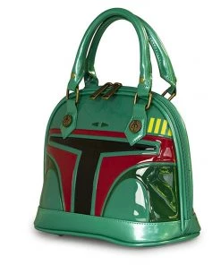 Loungefly Star Wars Boba Fett Patent Mini Dome Bag