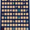 Gift Republic 100 Anime Scratch Off Poster - Top Japanese Animation Of All Time Bucket List