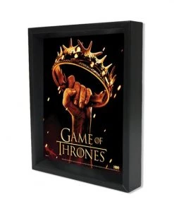 Pyramid America TV Series Game Of Thrones - Crown Framed 3D Poster