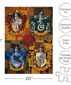 NMR Harry Potter - Crests 1000 Piece Jigsaw Puzzle