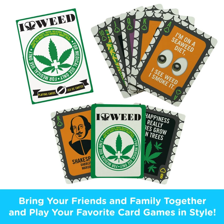 NMR I Heart Weed Playing Cards Games 4 NMR I Heart Weed Playing Cards Games