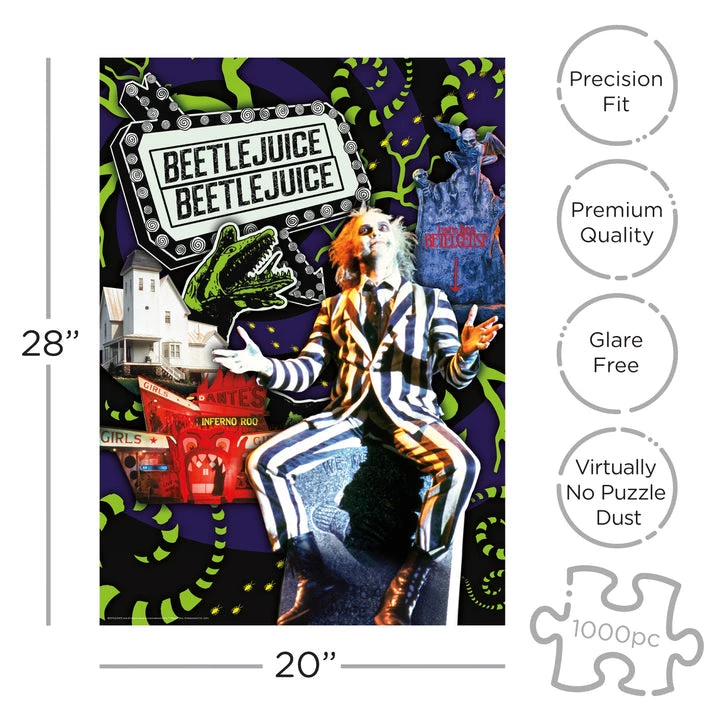 NMR Beetlejuice Collage 1000 Piece Jigsaw Puzzle 4 NMR Beetlejuice Collage 1000 Piece Jigsaw Puzzle