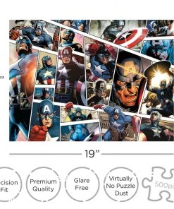 NMR Marvel Captain America Panels 500 Piece Jigsaw Puzzle