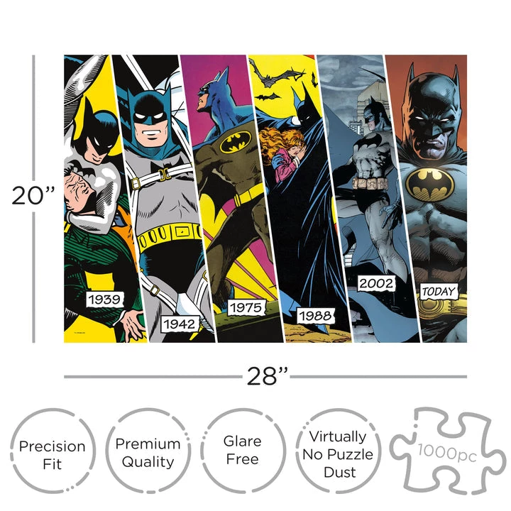 NMR DC Comics Batman Timeline 1000 Piece Jigsaw Puzzle 4 NMR DC Comics Batman Timeline 1000 Piece Jigsaw Puzzle