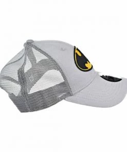 New Era Dc Comics Batman Symbol Washed Grey Trucker Hat