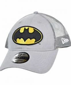 New Era Dc Comics Batman Symbol Washed Grey Trucker Hat