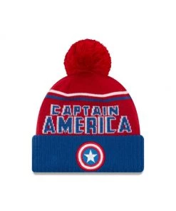 New Era Marvel Captain America Knit Hat Jumbo Cheer Knit Hat