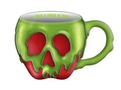 Silver Buffalo Disney Villains Poison Apple Electroplate Ceramic 3D Sculpted Mug