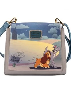 Loungefly Disney Lady And The Tramp Heart Paw Prints Crossbody Purse