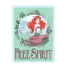 Open Road Brands Little Mermaid Ariel Free Spirit Embossed Tin Magnet Disney