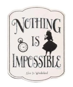 Open Road Brands Alice In Wonderland Embossed Tin Embossed