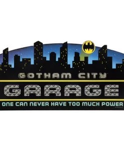 Open Road Brands DC Comics Batman Gotham City Garage Embossed Tin Sign
