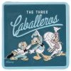 Open Road Brands Disney Three Caballeros Embossed Tin Magnet