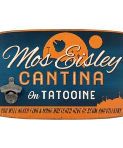 Open Road Brands Star Wars Mos Eisley Cantina Bottle Opener Decor