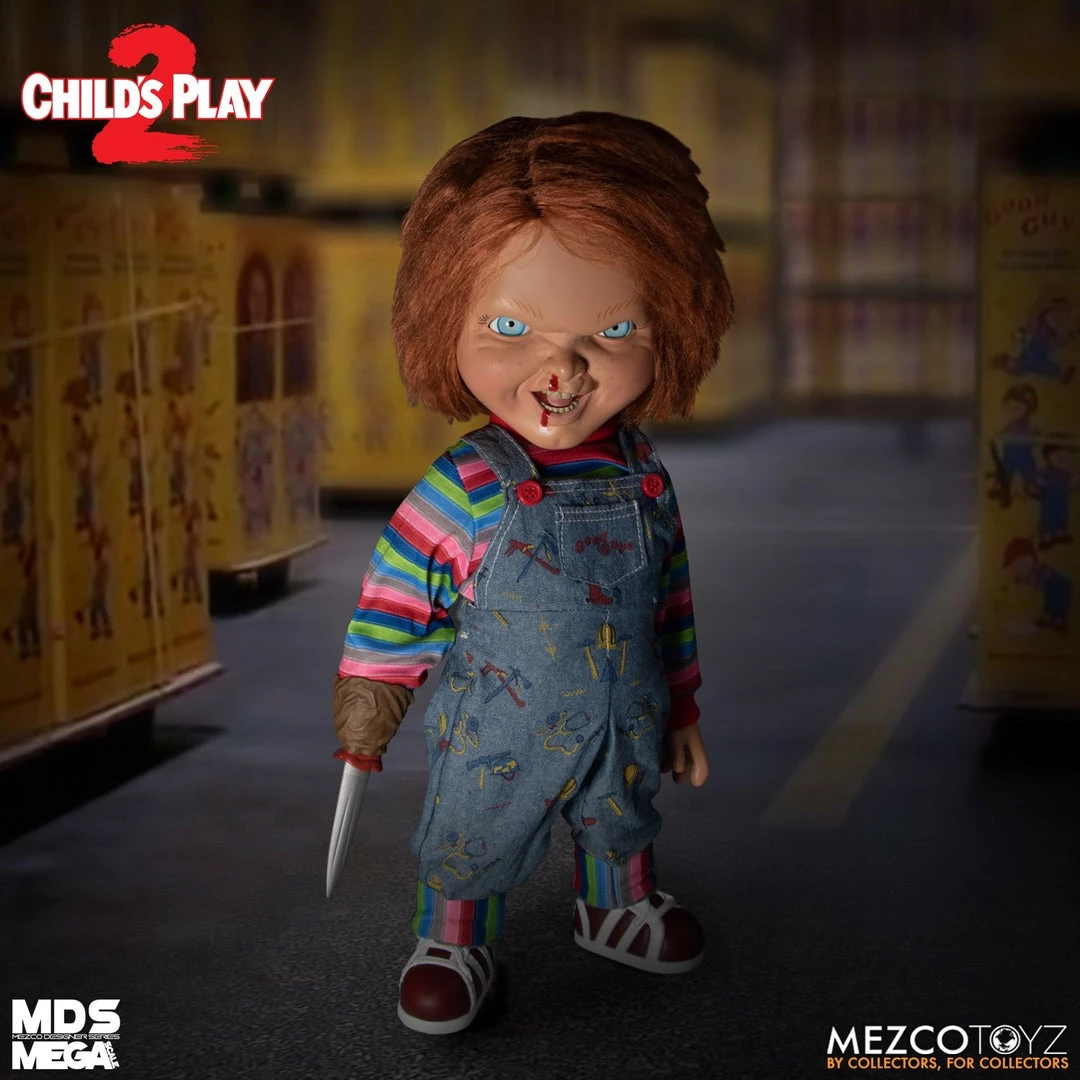 Mezco Child's Play 2: Talking Menacing Chucky Figure Movies 3 Mezco Child's Play 2: Talking Menacing Chucky Figure Movies