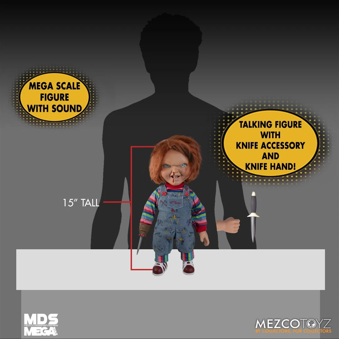 Mezco Child's Play 2: Talking Menacing Chucky Figure Movies 4 Mezco Child's Play 2: Talking Menacing Chucky Figure Movies