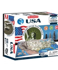 4D Cityscape USA History Time Puzzle Games & Puzzles
