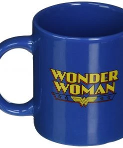 DC Comics ICUP DC Wonder Woman Embossed Face Ceramic Mug, 20 Ounce