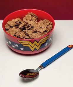 Paladone Wonder Woman Breakfast Set - Bowl And Spoon Set DC Comics