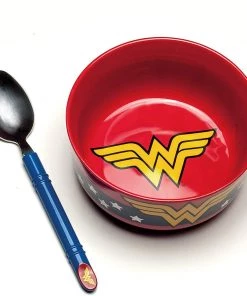 Paladone Wonder Woman Breakfast Set - Bowl And Spoon Set DC Comics