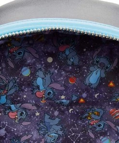 Loungefly Disney Lilo And Stitch Space Adventure Double Strap Mini Backpack
