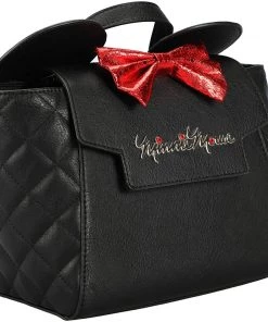 Bioworld Disney Minnie Mouse Classic Cartoon Character Convertible Bag & Mini Backpack