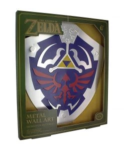 Paladone Video Games Glow In The Dark Hylian Shield Metal Wall Art