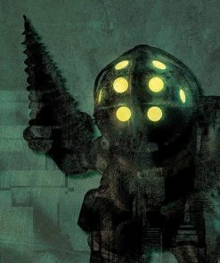 FSC BioShock: Big Daddy 3D Wood Model And Poster Video Games 14 FSC BioShock: Big Daddy 3D Wood Model And Poster Video Games