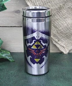 Paladone The Legend Of Zelda Link Travel Mug - 15oz Hylian Shield Design Commuter Cup 7 Paladone The Legend Of Zelda Link Travel Mug - 15oz Hylian Shield Design Commuter Cup