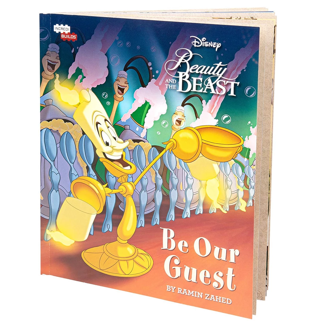FSC Disney Beauty And The Beast Lumiere Book And 3D Wood Model Figure Kit 5 FSC Disney Beauty And The Beast Lumiere Book And 3D Wood Model Figure Kit