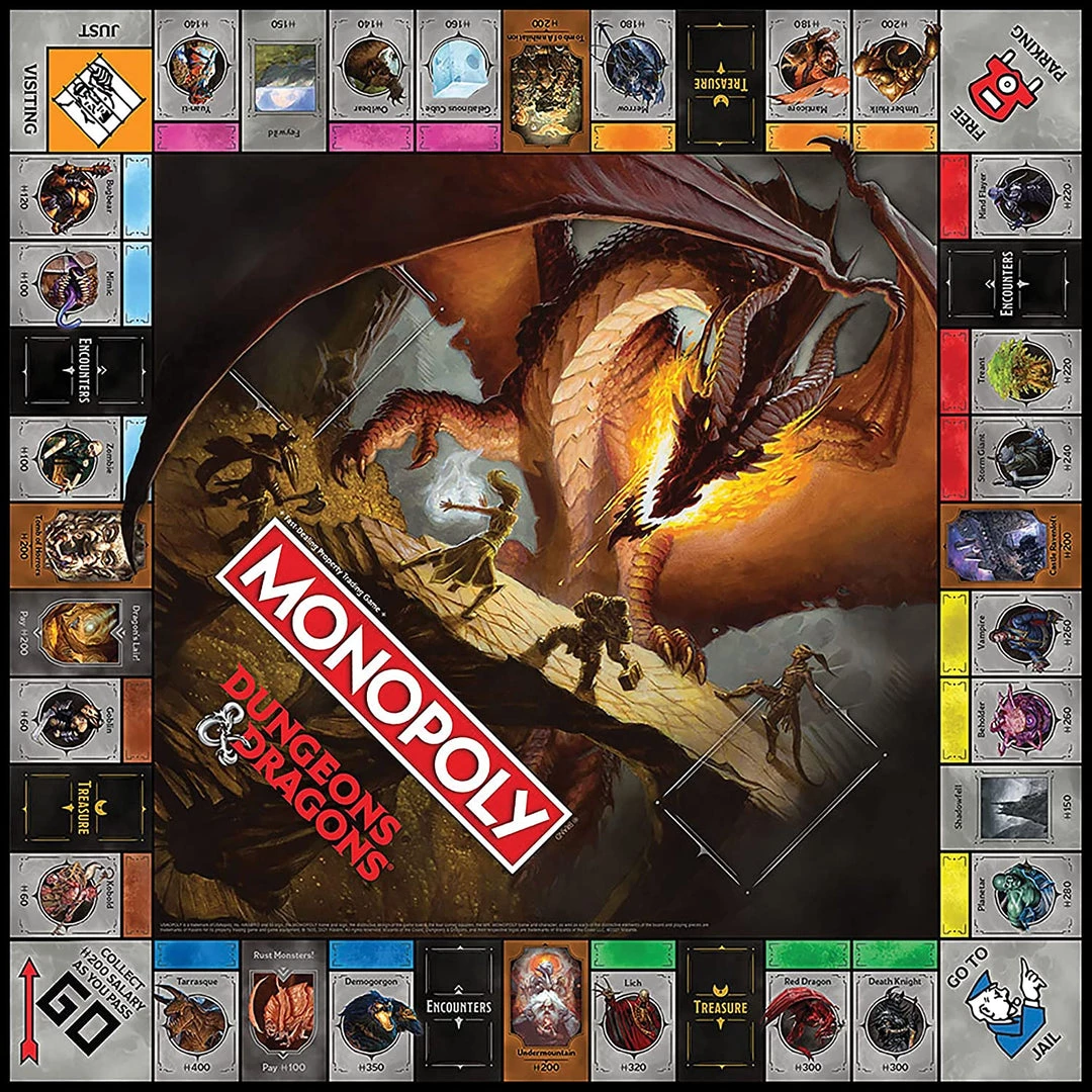 USAopoly Games & Puzzles Dungeons & Dragons Monopoly 5 USAopoly Games & Puzzles Dungeons & Dragons Monopoly