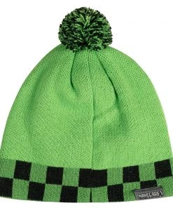 JINX Minecraft Creeper Sprite Pom Beanie, Youth Fit Video Games