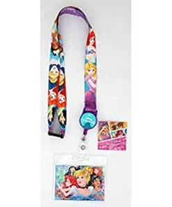 Monogram Disney Princess Lanyard With Zip Lock Card Holder