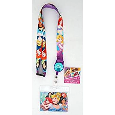 Monogram Disney Princess Lanyard With Zip Lock Card Holder 3 Monogram Disney Princess Lanyard With Zip Lock Card Holder