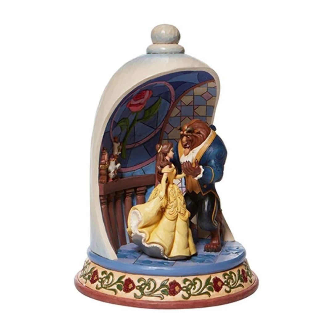 Enesco Disney Traditions Beauty And The Beast Rose Dome "Enchanted Love" By Jim Shore Statue 5 Enesco Disney Traditions Beauty And The Beast Rose Dome "Enchanted Love" By Jim Shore Statue