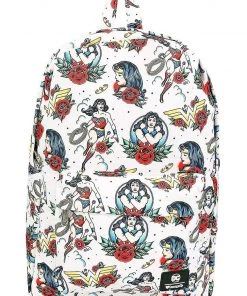 Loungefly Wonder Woman Tattoo Print High Quality Stylized Backpack