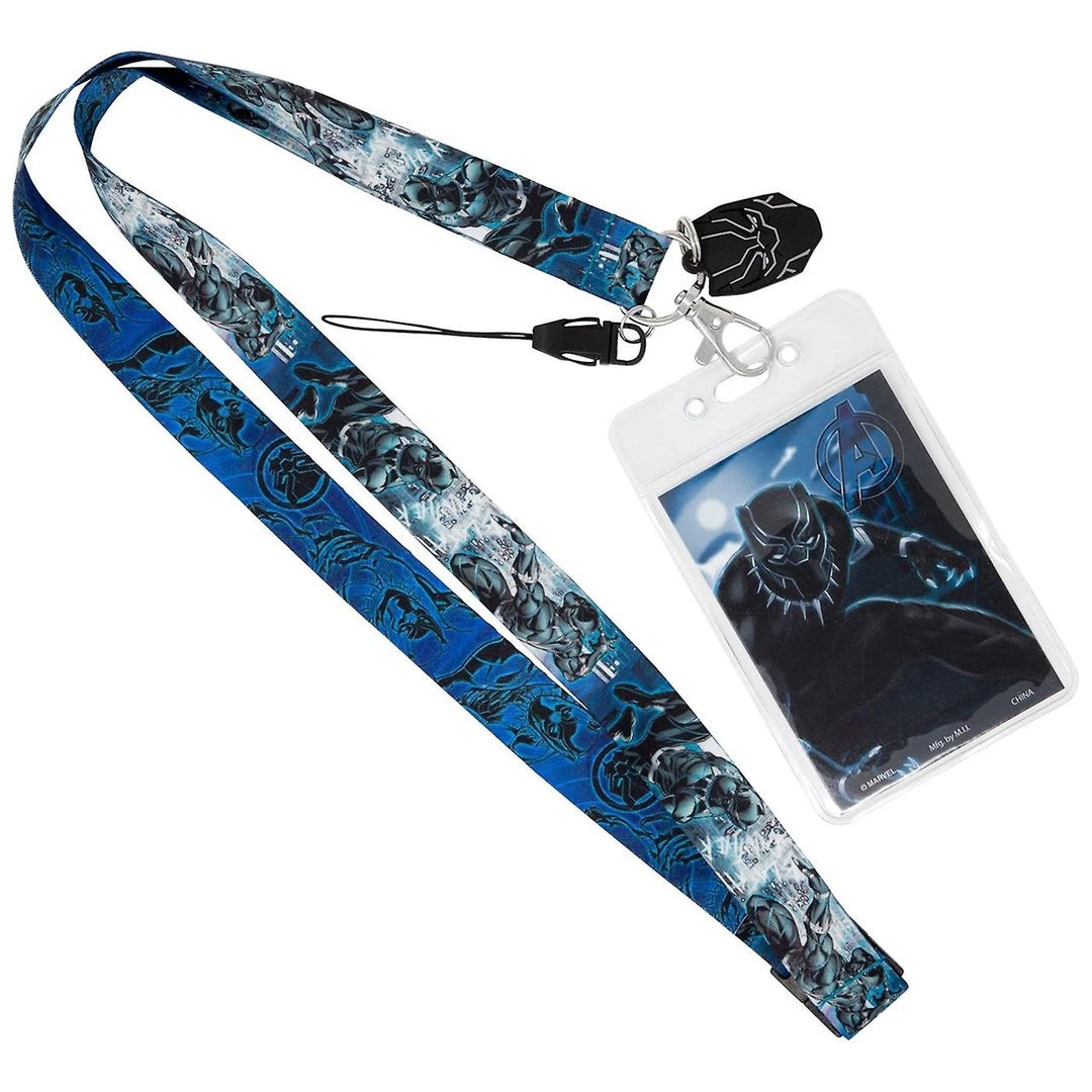 Bioworld Marvel BLACK PANTHER LANYARD 3 Bioworld Marvel BLACK PANTHER LANYARD