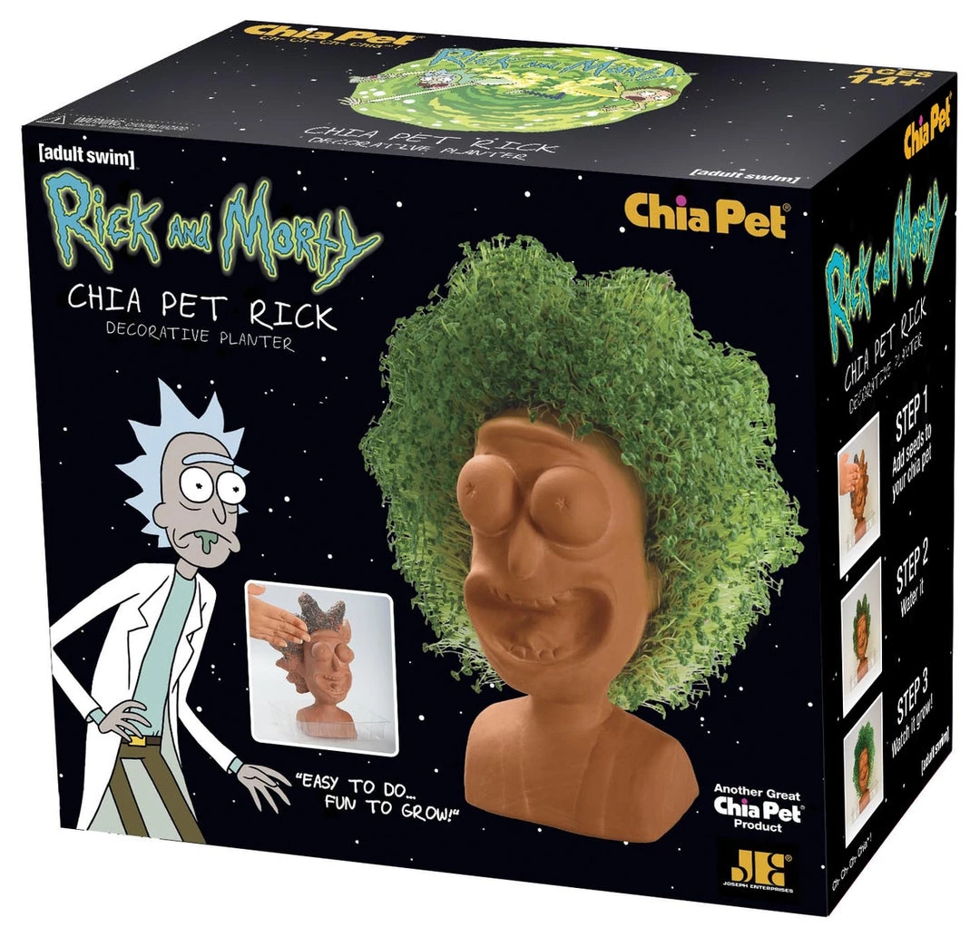 NECA Rick And Morty Chia Pet Rick Decorate Planter 3 NECA Rick And Morty Chia Pet Rick Decorate Planter
