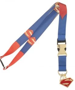 Bioworld DC Comics Superman Suit-Up Lanyard W/ Metal Buckle