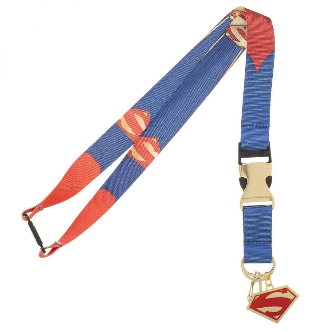 Bioworld DC Comics Superman Suit-Up Lanyard W/ Metal Buckle 3 Bioworld DC Comics Superman Suit-Up Lanyard W/ Metal Buckle