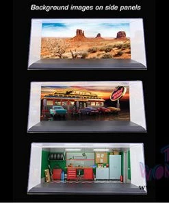 Die Cast Collectibles Figures Acrylic Display Case For A 1:18 Scale Model Car 13 Die Cast Collectibles Figures Acrylic Display Case For A 1:18 Scale Model Car