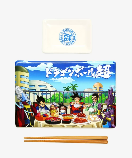 JUST FUNKY Dragon Ball Super Cast Feast Sushi Set With Chopsticks Anime 3 JUST FUNKY Dragon Ball Super Cast Feast Sushi Set With Chopsticks Anime
