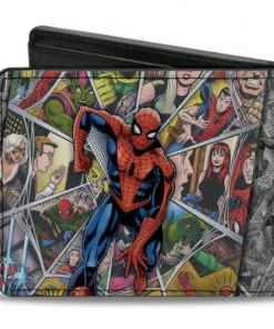 Buckle-Down Spider-Man Beyond Amazing Character Collage Bi-Fold Wallet