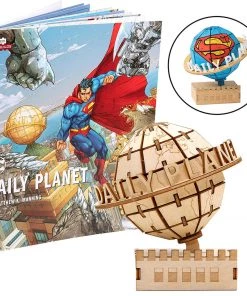 FSC DC Comics Superman Daily Planet Book And 3D Wood Model Kit 